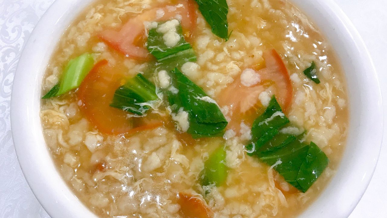 Dough Drop and Assorted Vegetable Soup