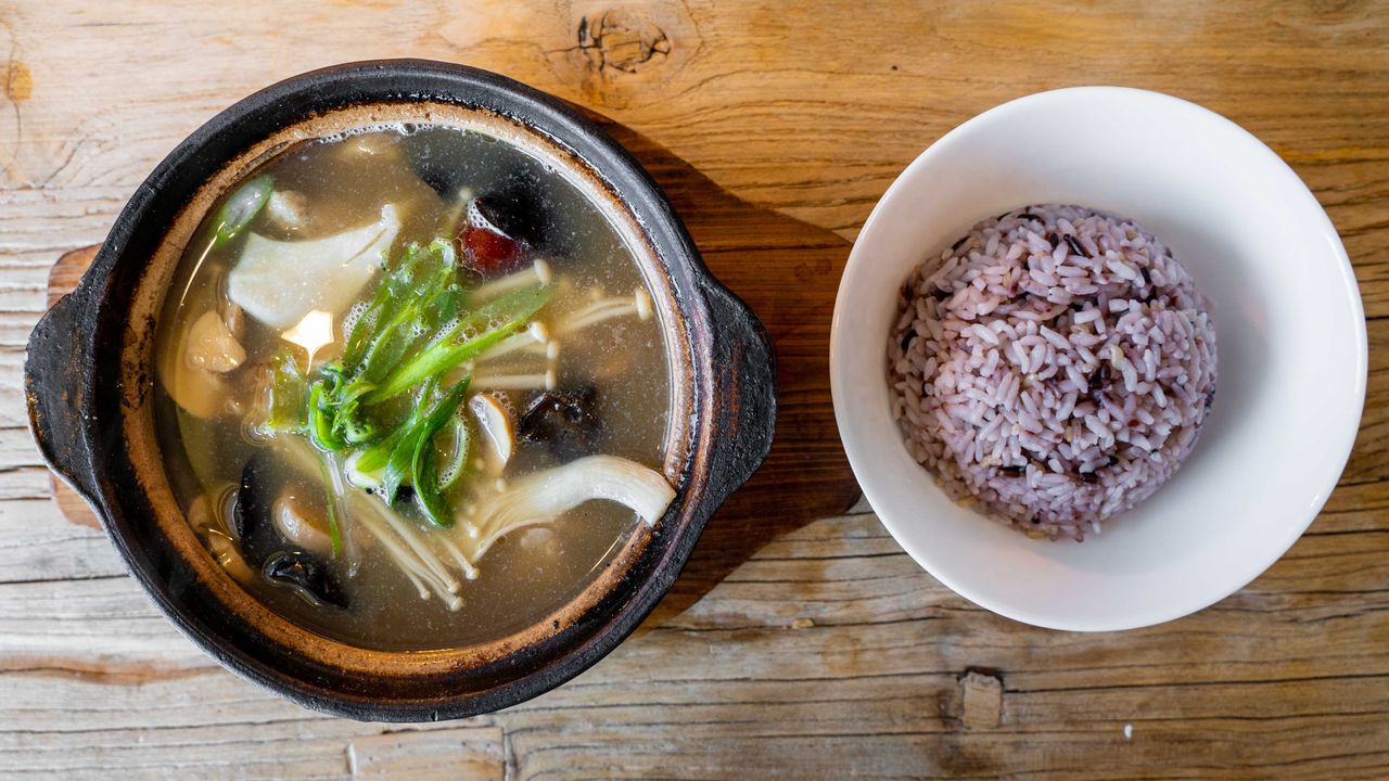 2. Mother Hen Soup with Multi Grained Rice