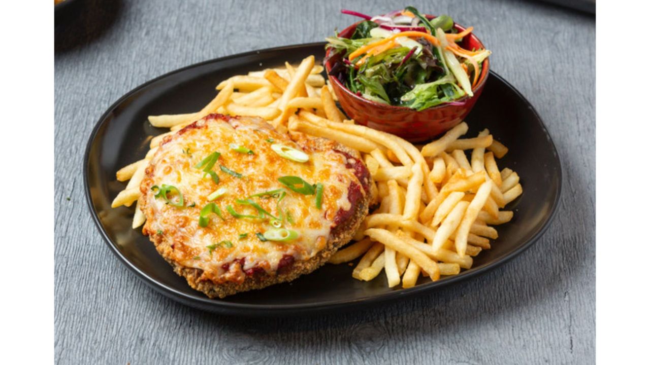 Vegan Parma with Fries and Salad (LG) (VG)