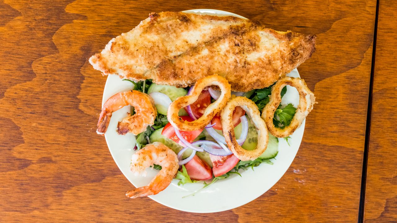 Fish, Chips & Salad