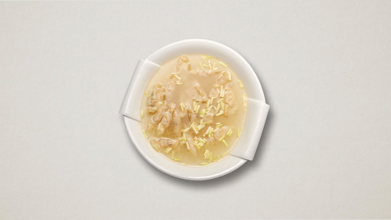 Shunde Fish Dumpling and Leek Sprout Soup