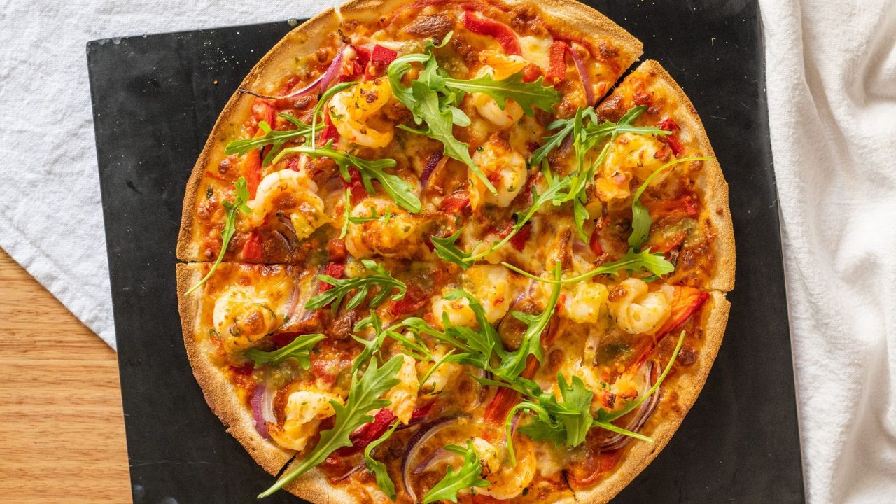 Chilli Prawn Pizza
