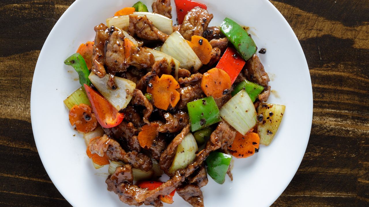 Beef in Black Pepper Sauce