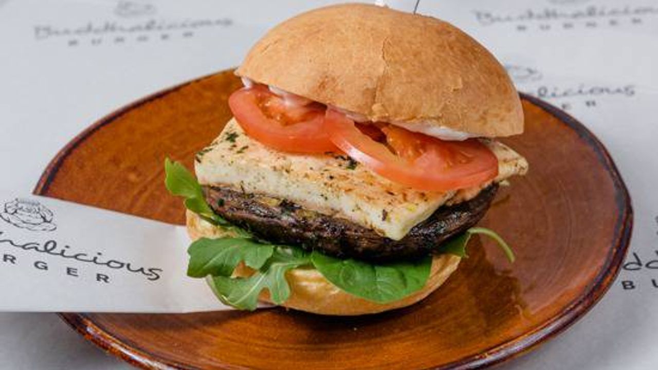Mushroom and Haloumi