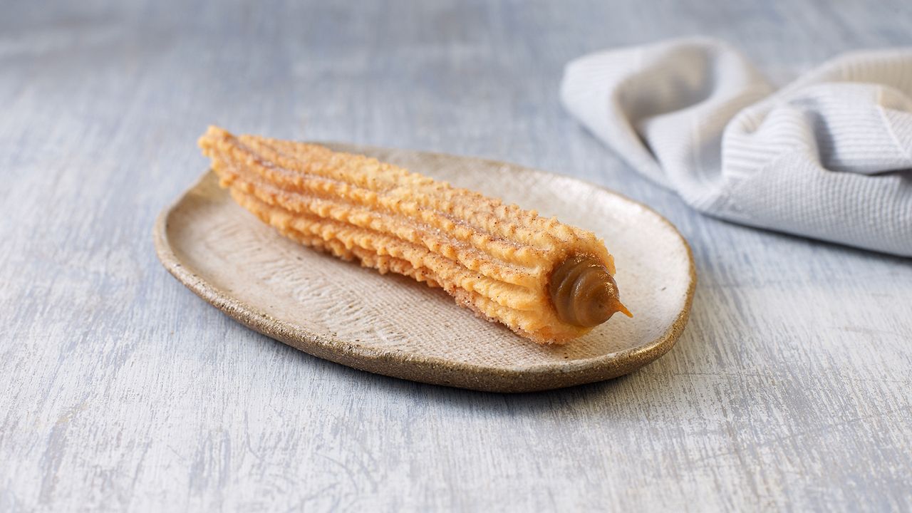 Cookie Butter Filled Churros (DF) (V)