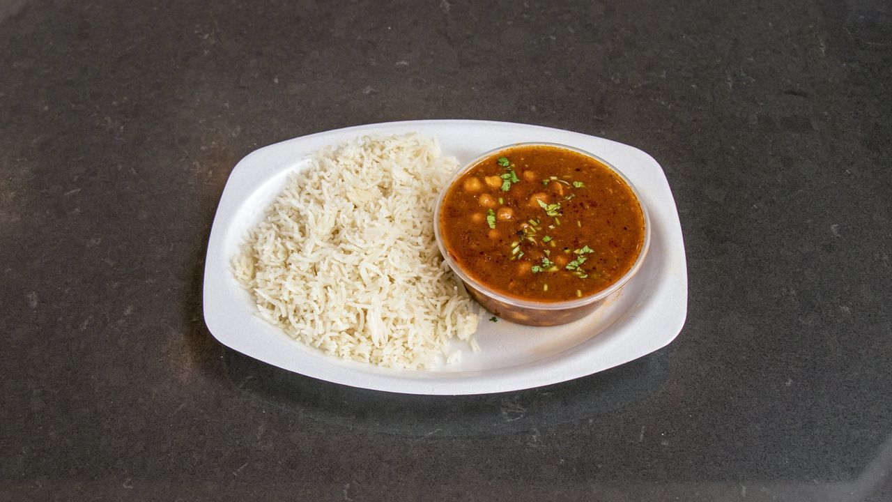 Chana Masala with Rice