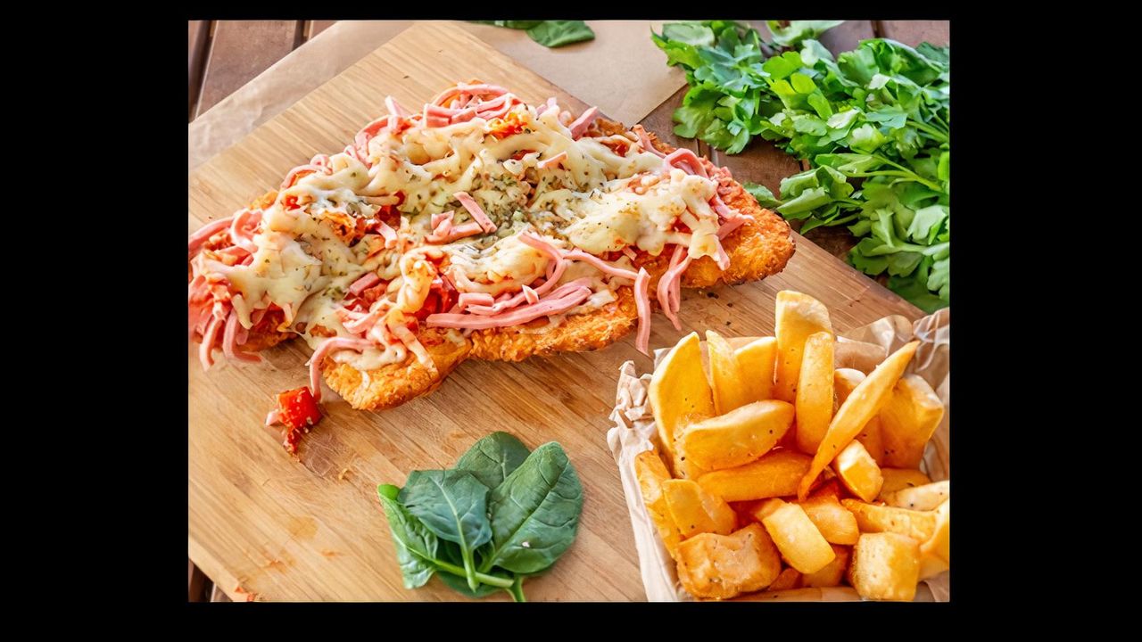 Chicken Parmigiana with Ham