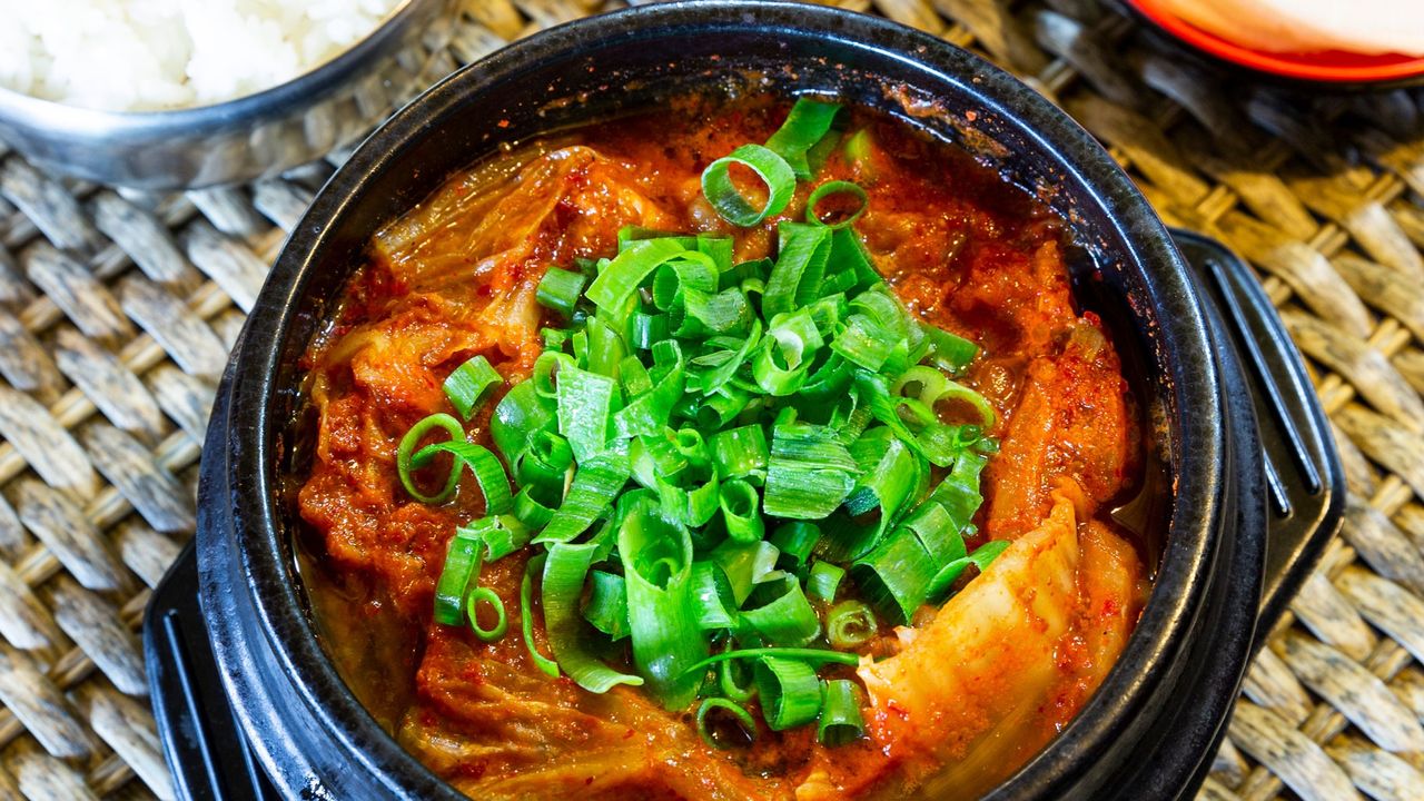 Kimchi Soup and Rice