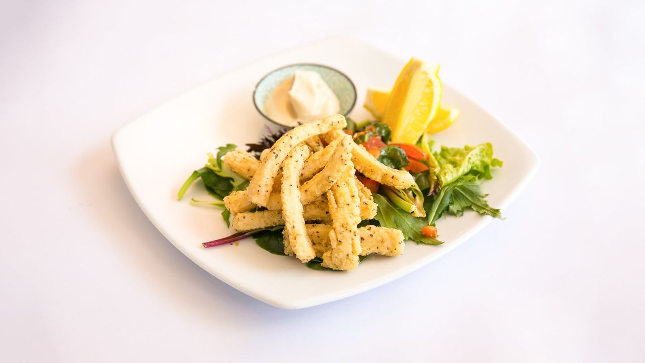 Salt and Pepper Calamari Salad