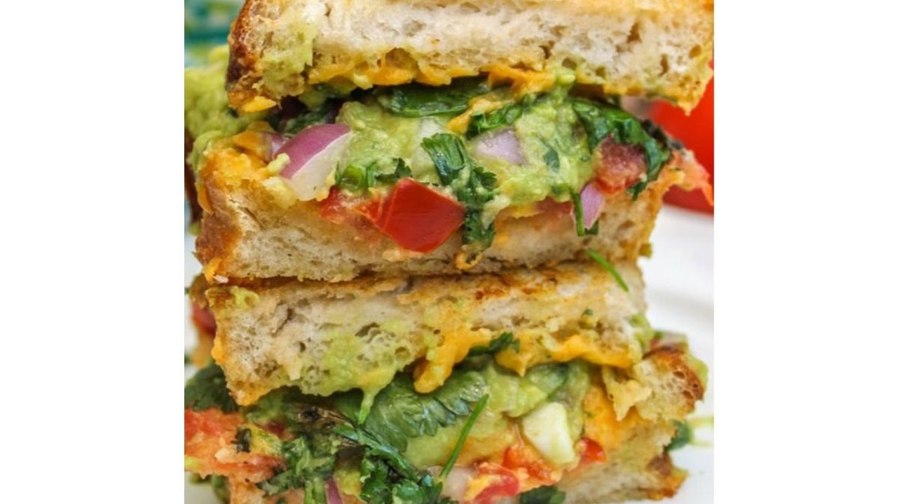 Bacon Guacamole Grilled Cheese Toastie