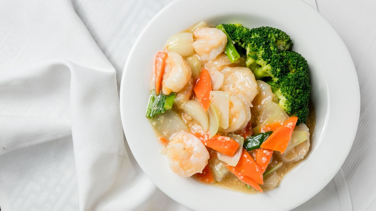 68. Garlic King Prawns