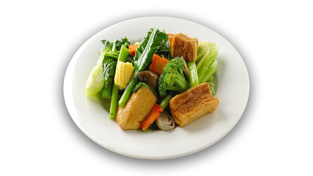 Stir Fried Mixed Vegetables with Bean Curd