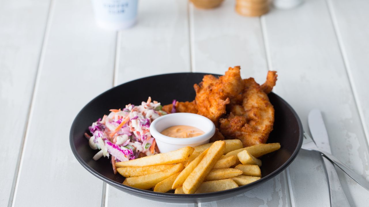 Spicy Buffalo Chicken Strips and Chips