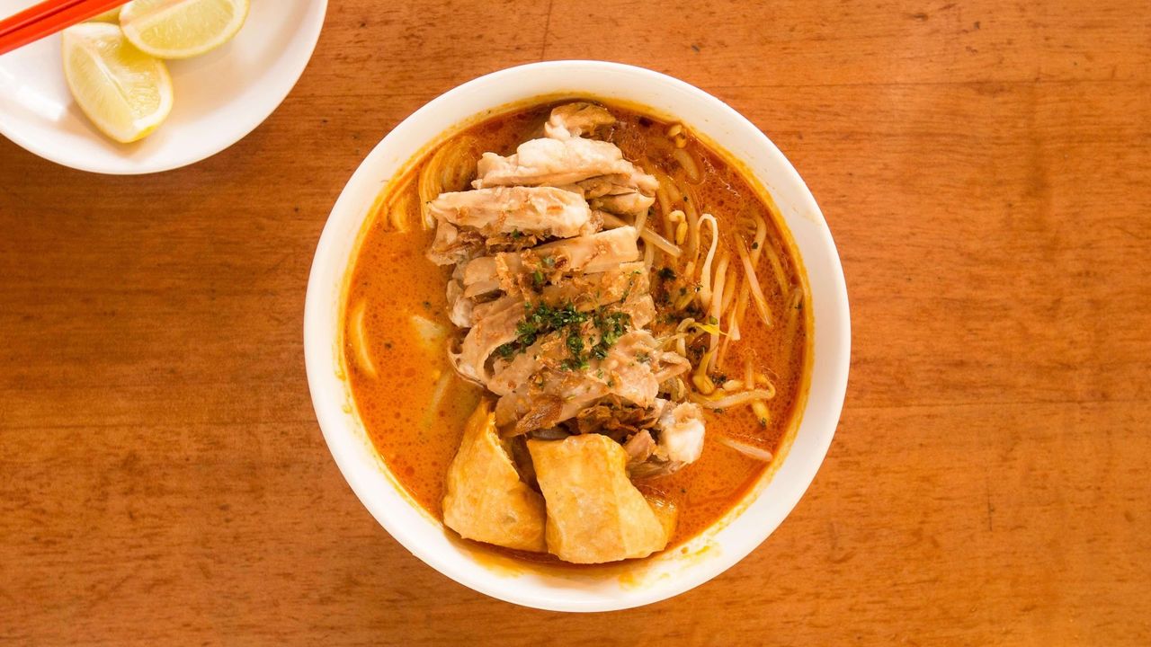 Laksa with Hainanese Chicken