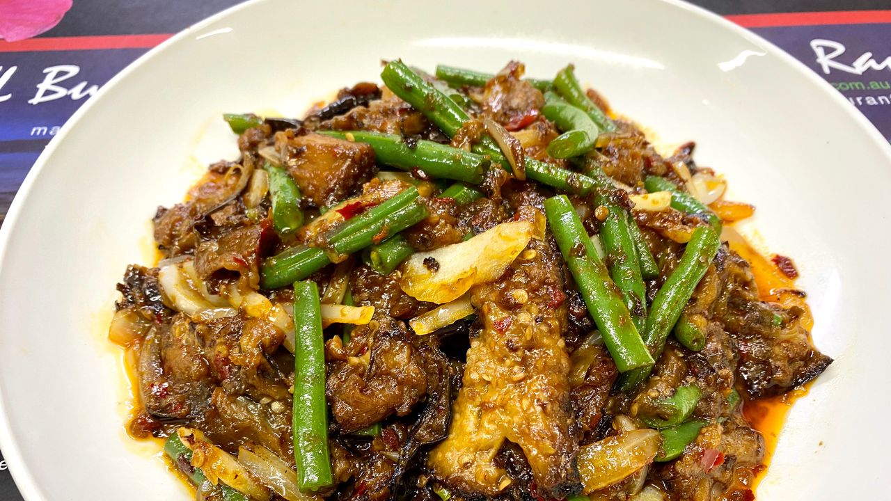Sambal Eggplant & French Beans