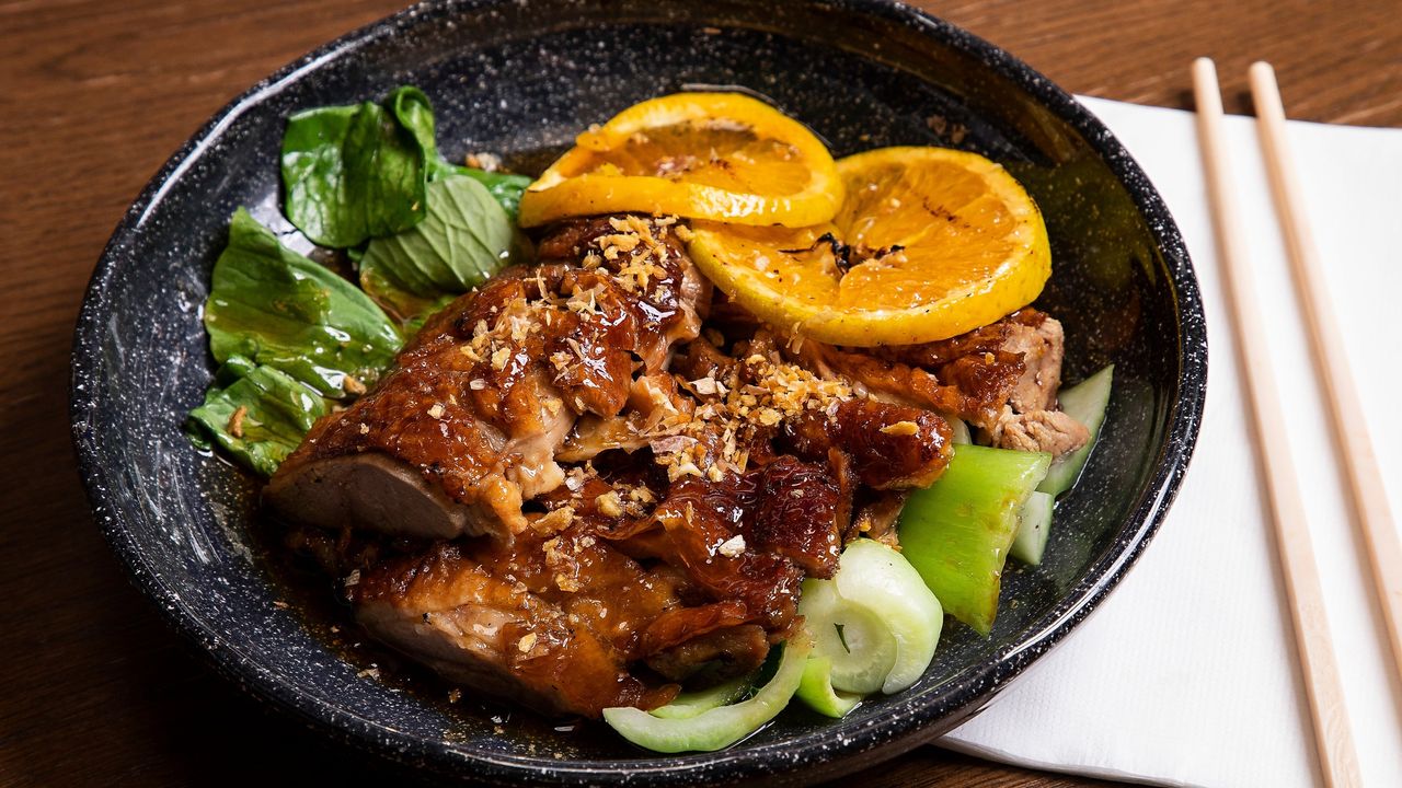 Orange Duck Plum Sauce