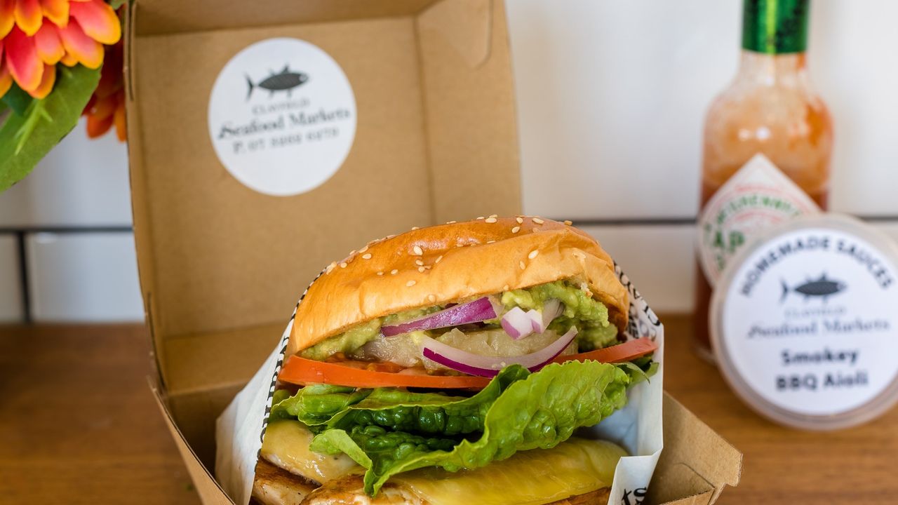 Blue Skies Chicken Burger