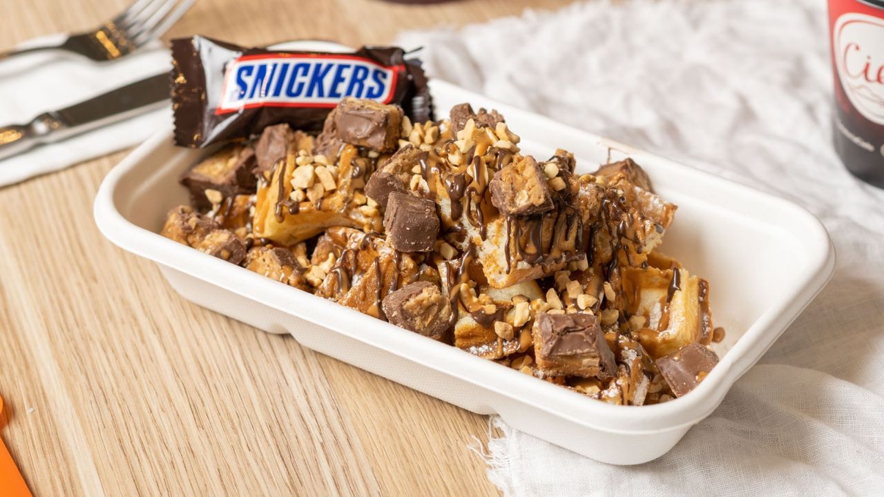 Snickers Waffle Bites