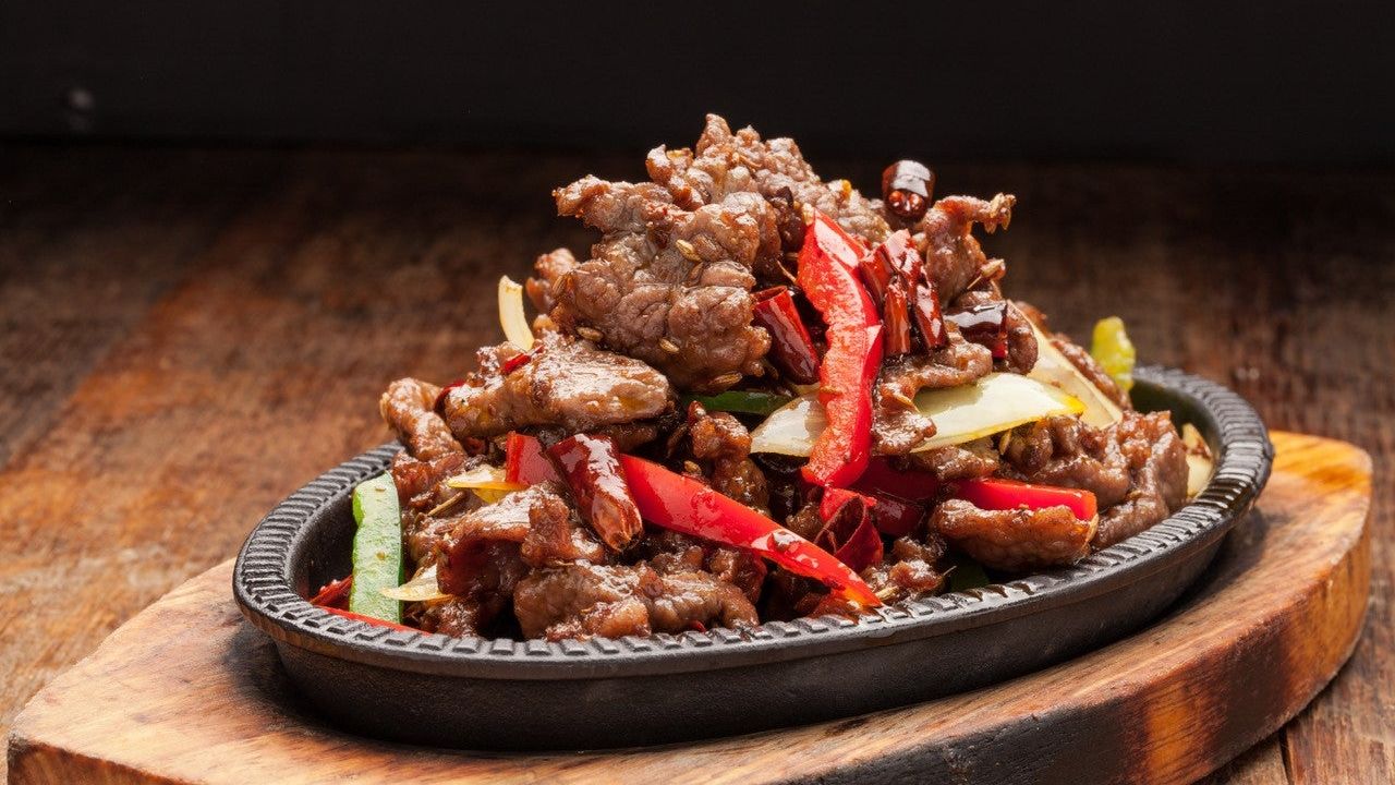 Stir Fried Cumin Coated Lamb