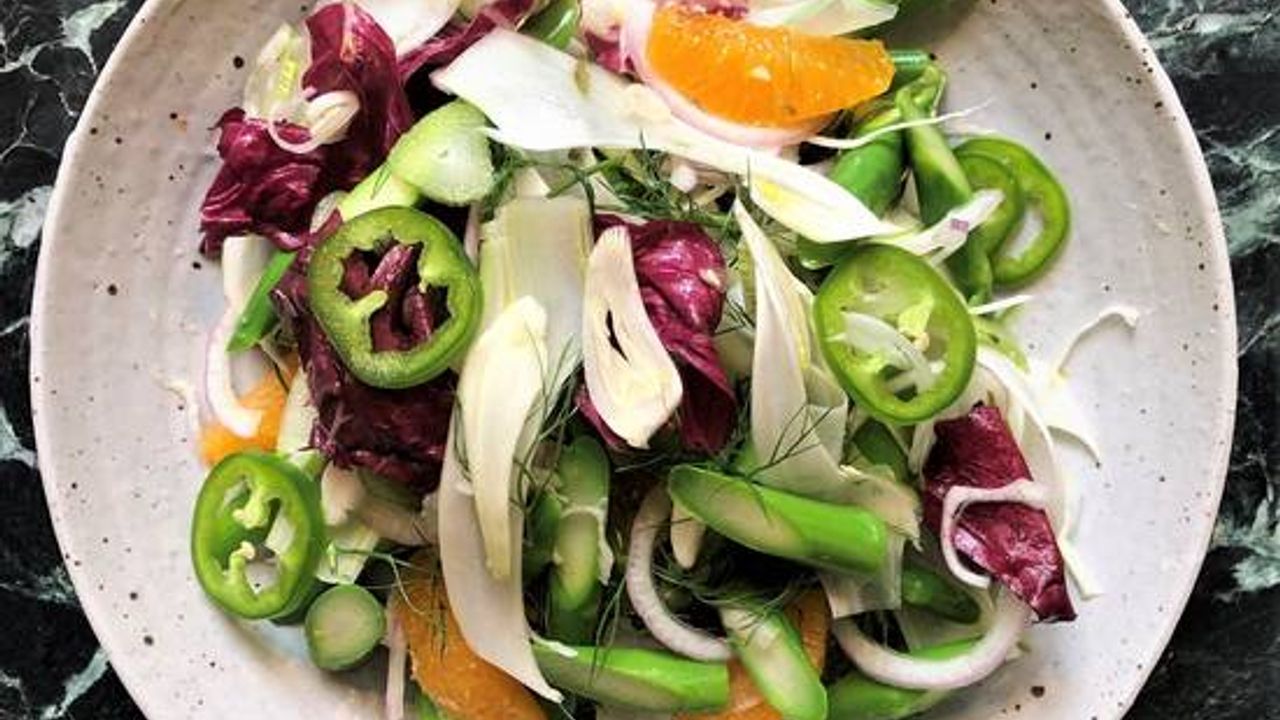 Jonella farm asparagus salad