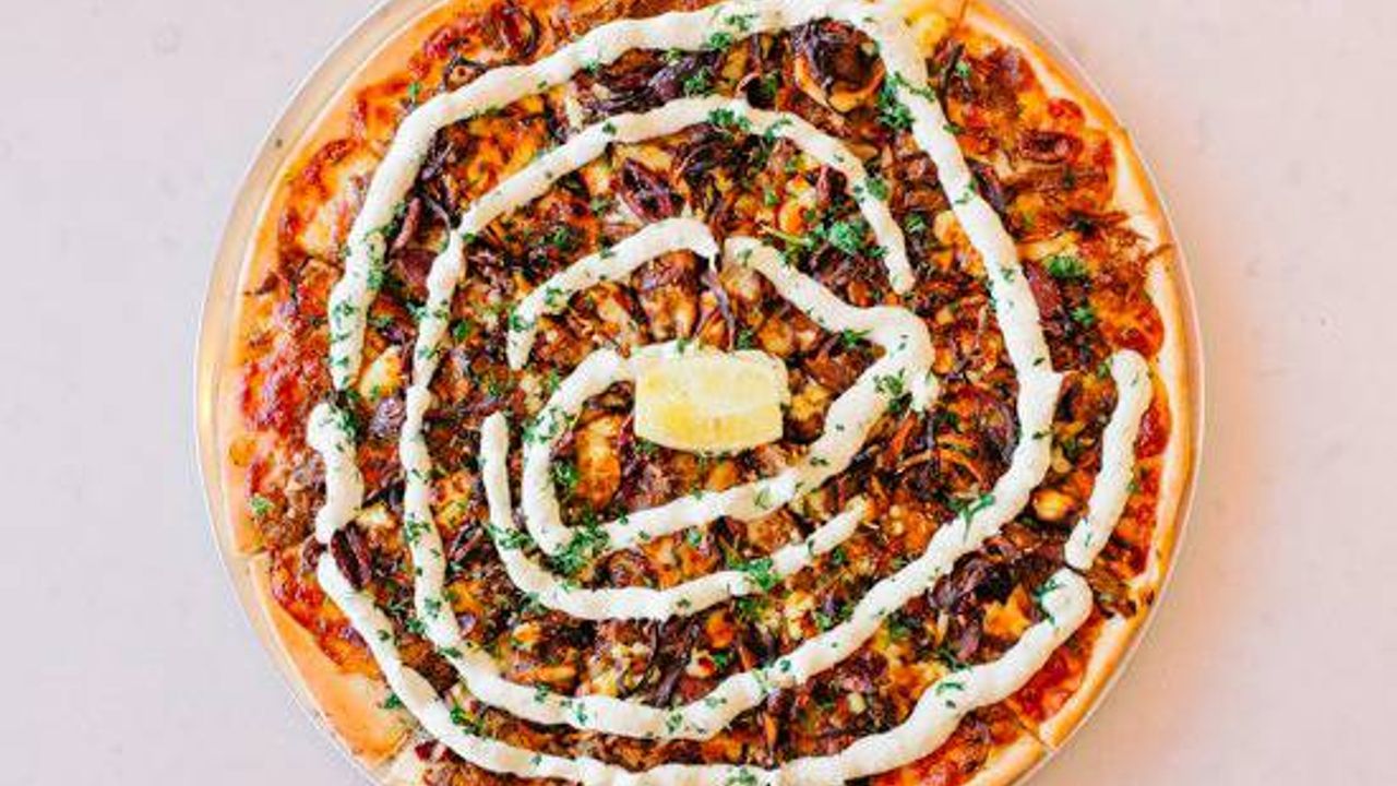 Greek Lamb Pizza