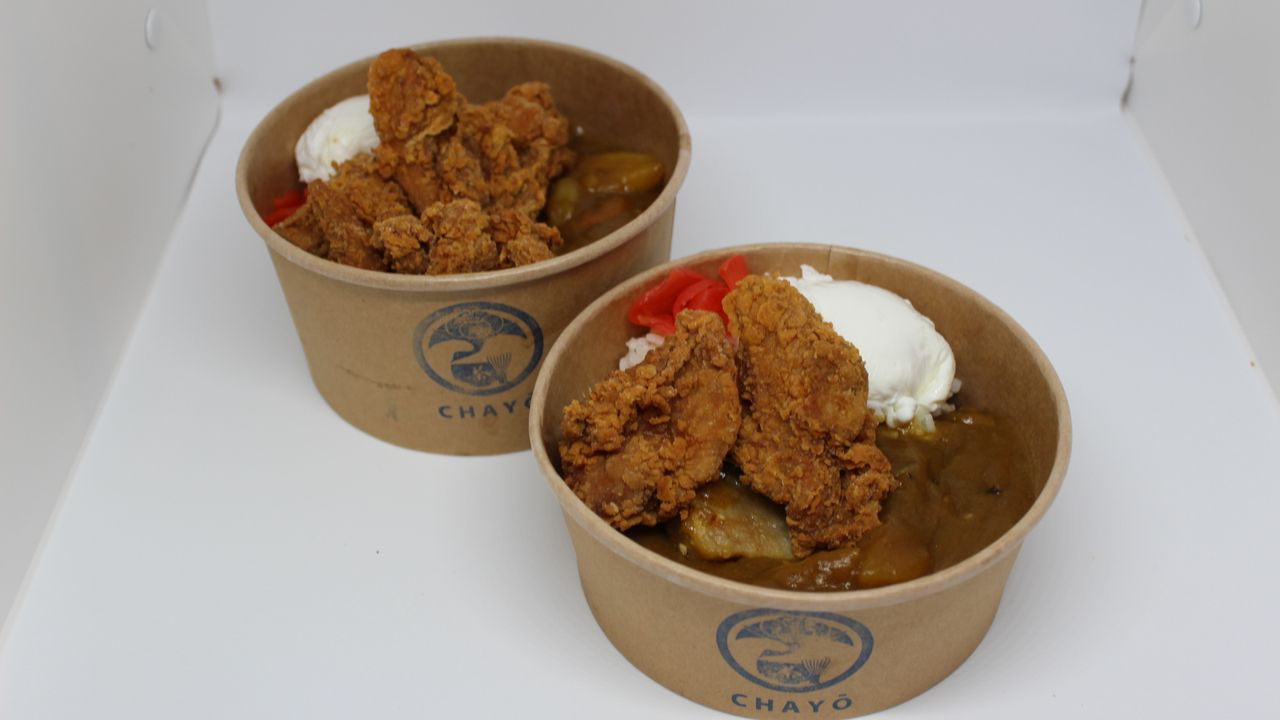 Karaage fried chicken curry