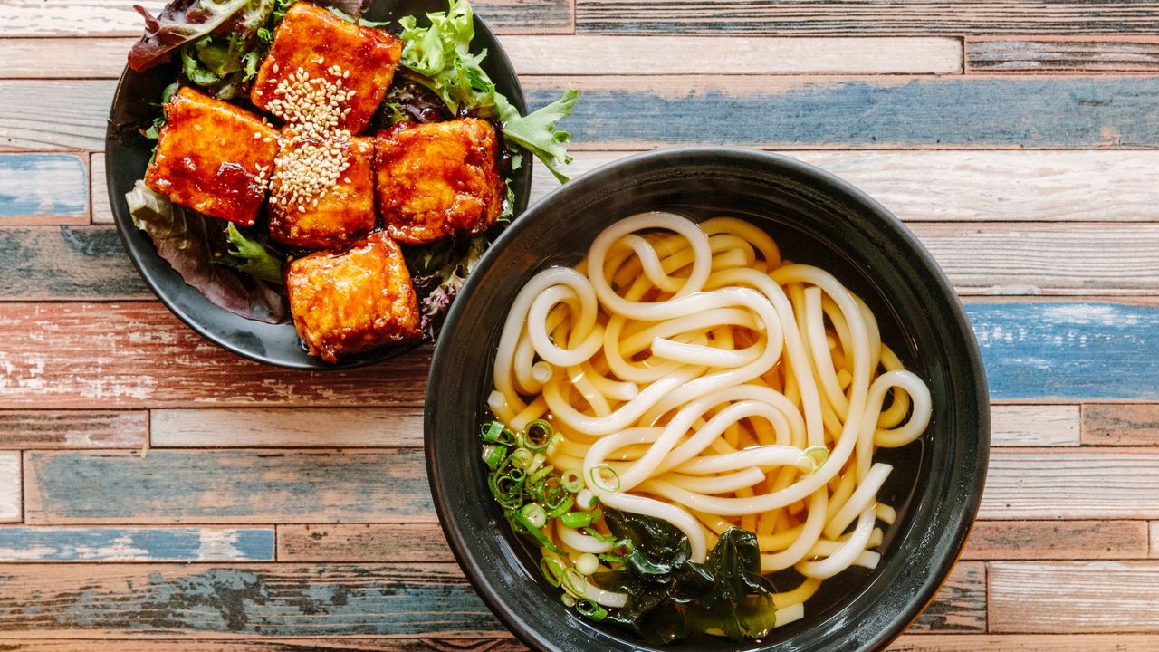 Teriyaki Tofu Udon Soup Noodle