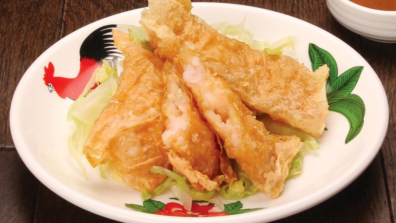 112. Deep Fried Beancurd Skin Prawn Roll