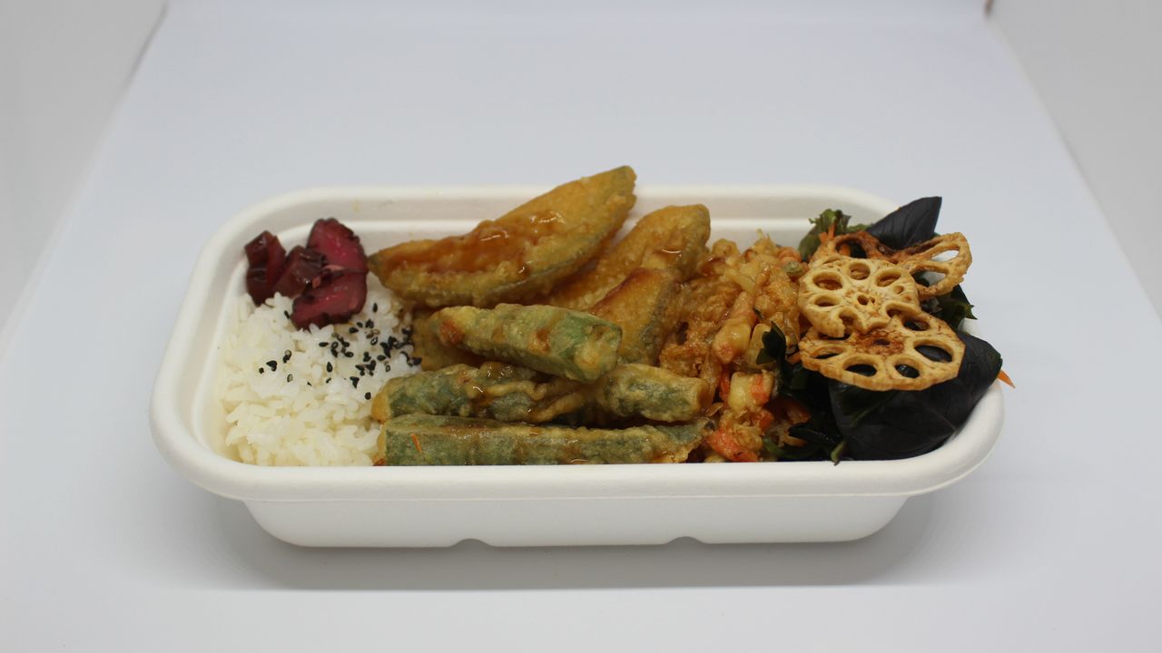 Vege tempura bento