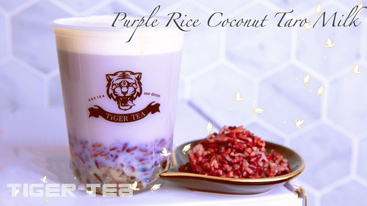 Purple Rice Coconut Taro Milk