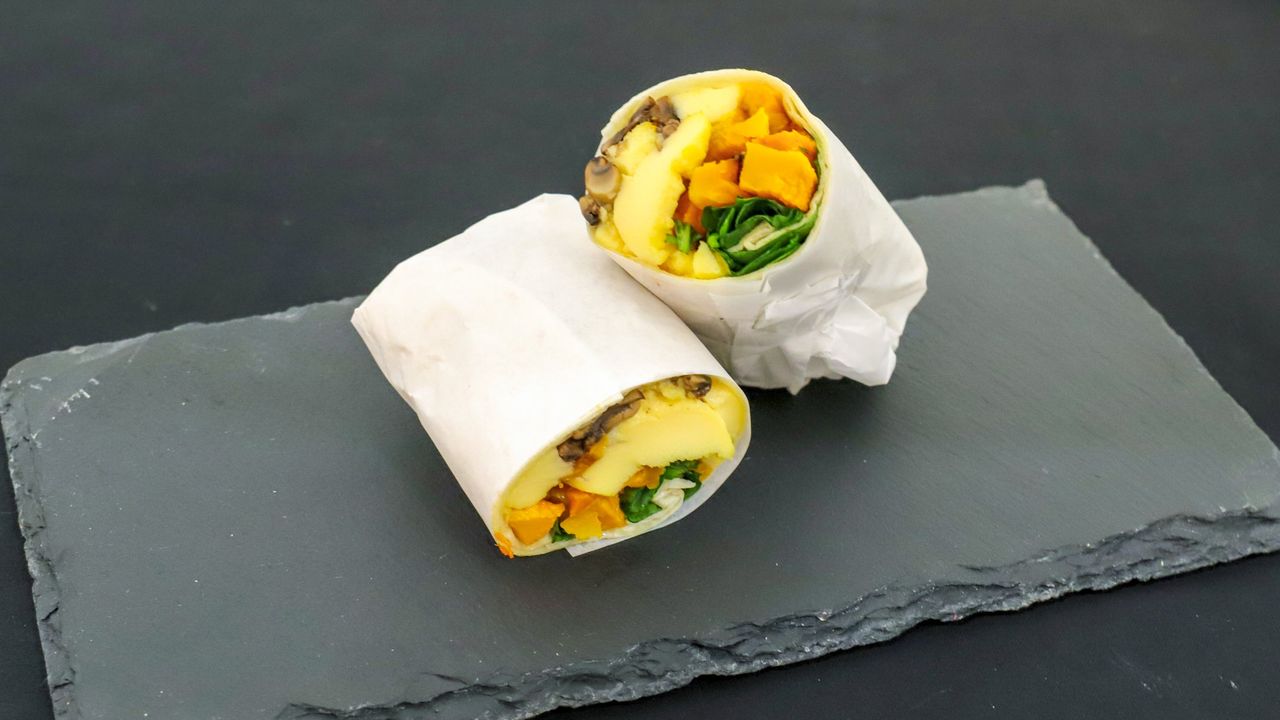Scrambled Egg Wrap with Pumpkin