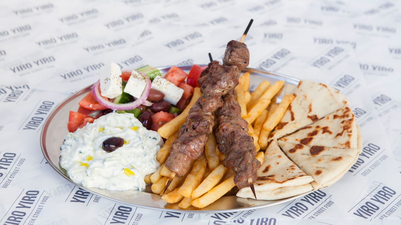 Lamb Souvlaki Plate