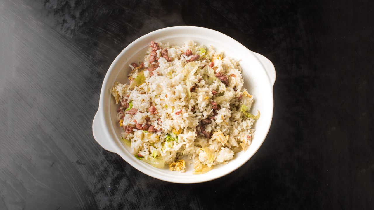 Minced Beef & Raw Egg on Rice