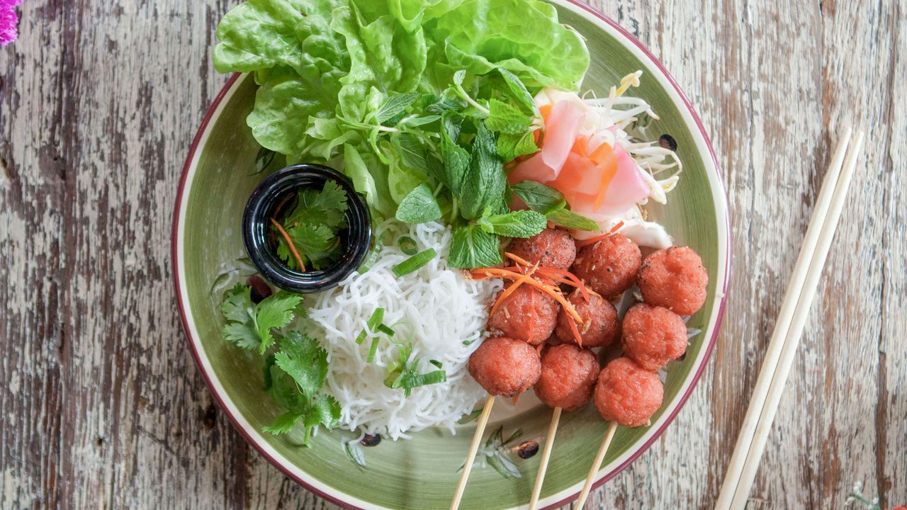 Chicken Nem Nuong Bowl