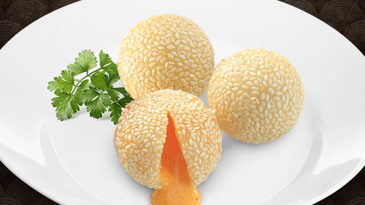 Golden Lava Mochi Balls