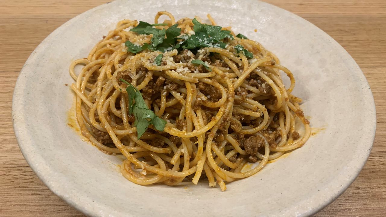 Caddie Style Spaghetti Bolognaise