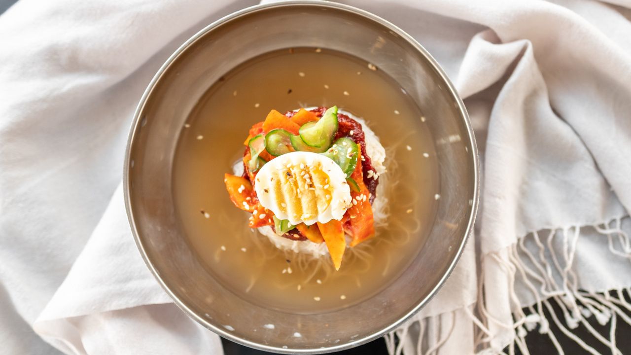 Spicy Cold Noodle Soup