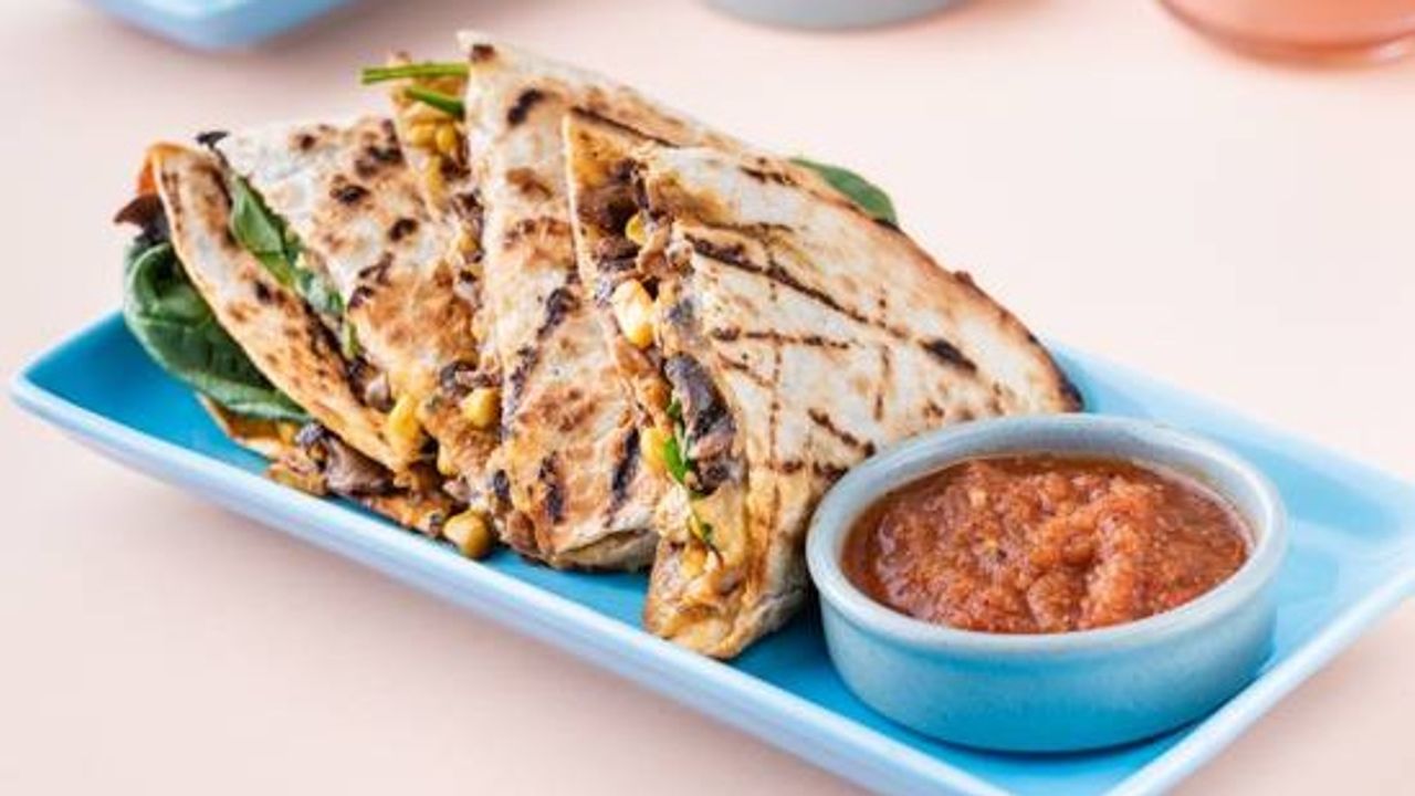 Herbed Mushroom Quesadilla (VG)