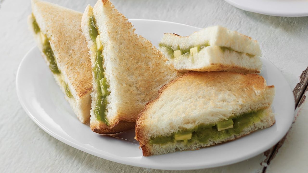 Toasted Hainan Sandwich with Butter and Kaya