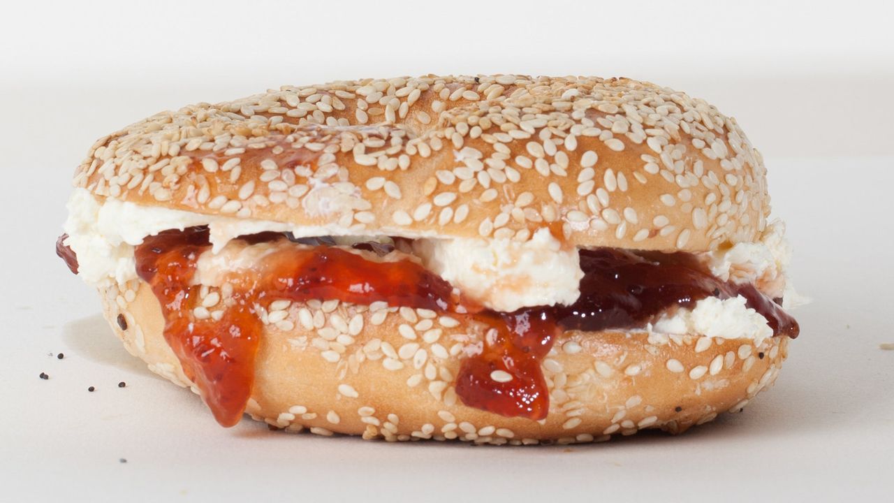 #14 Plain Cream Cheese & Strawberry Jam