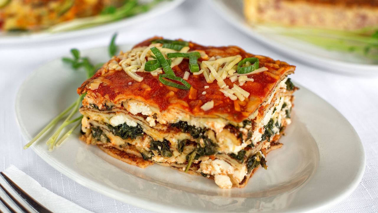 Spinach and Ricotta Lasagne (V)