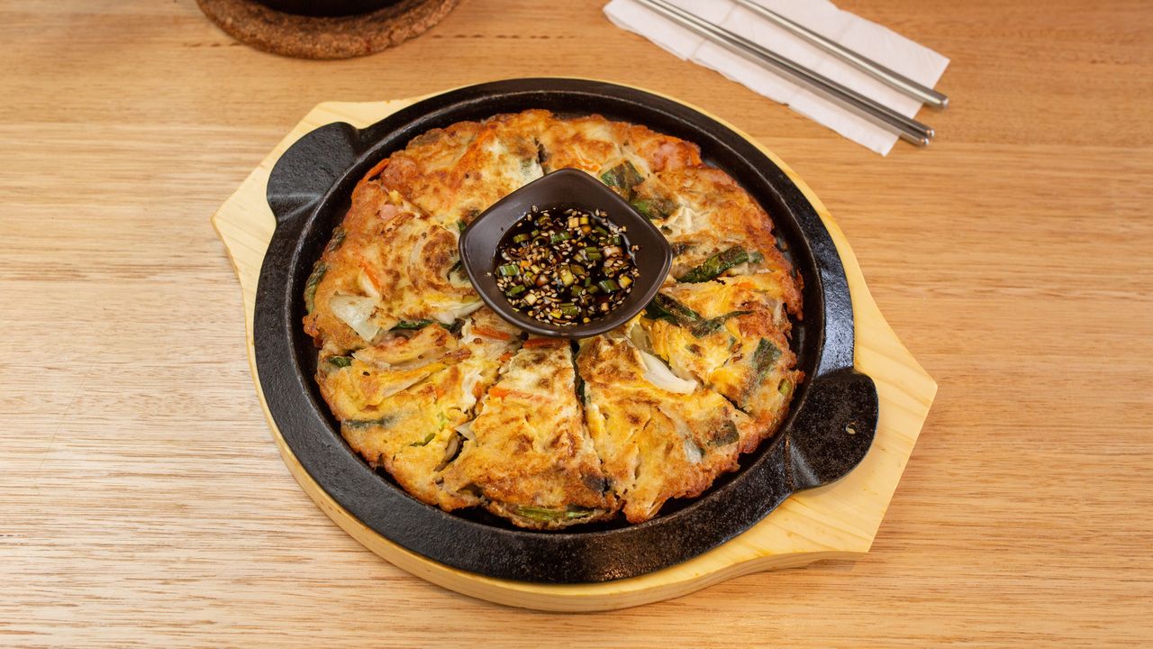 Seafood and Spring Onion Pancake