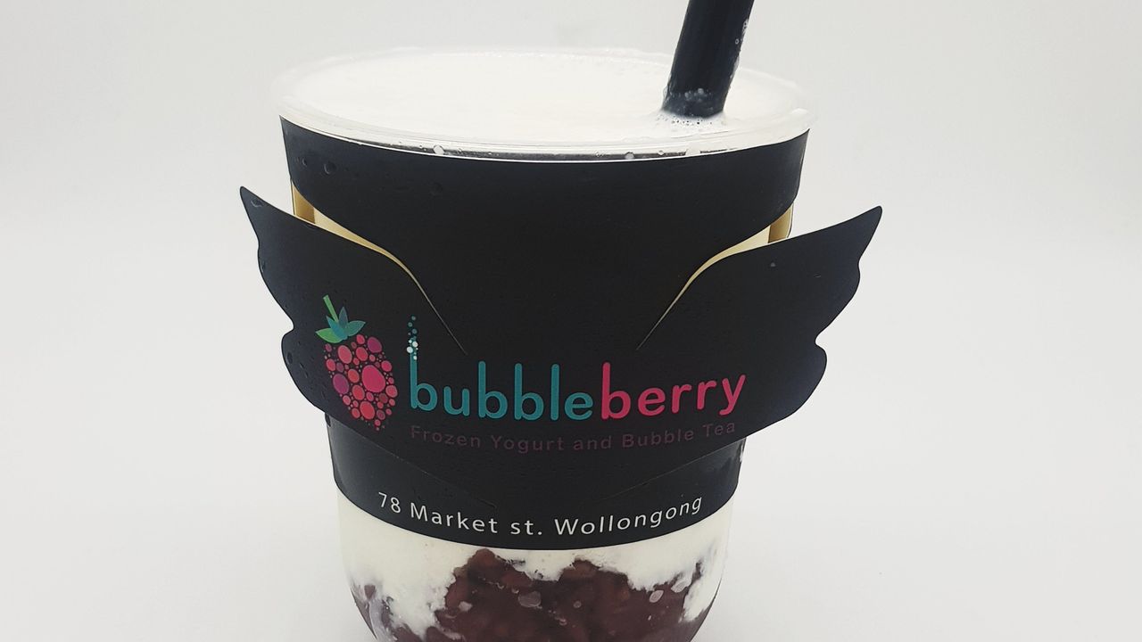Yogurt Drink with Sticky Purple Rice