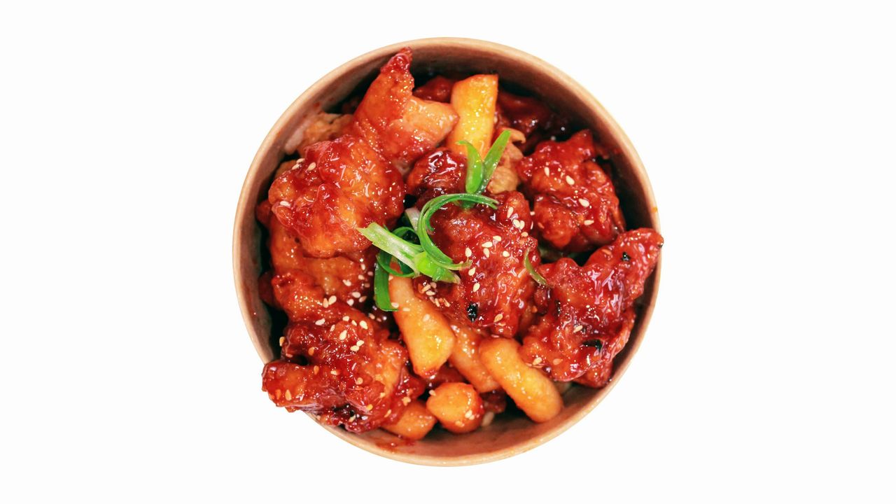 Deep-Fried Chicken & Rice Cake