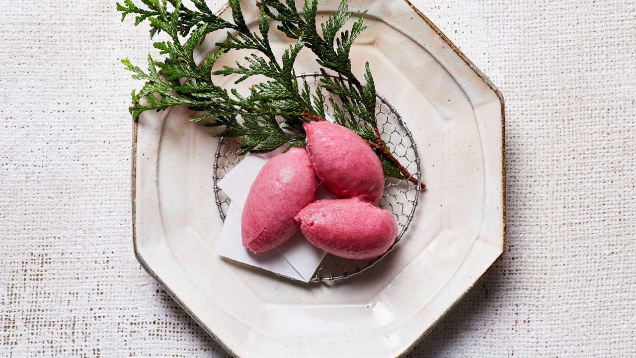 Amazake Red Peach Sorbet