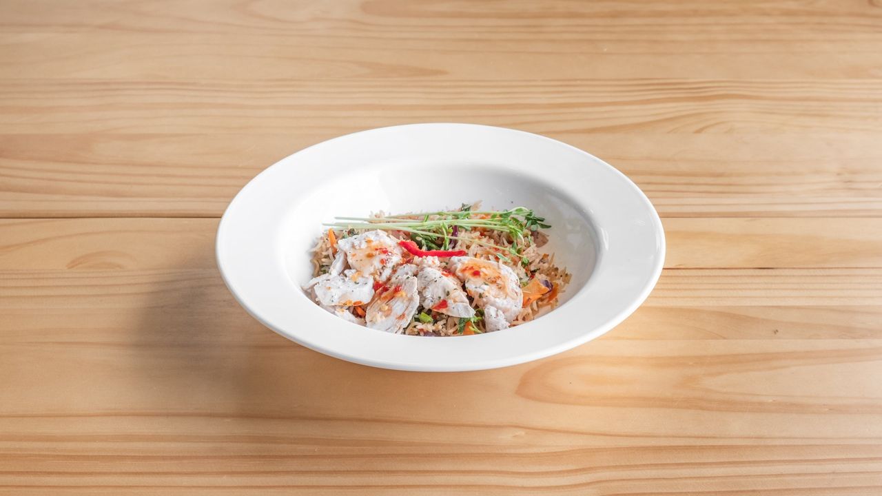 Chicken and Basil Creamy Rice