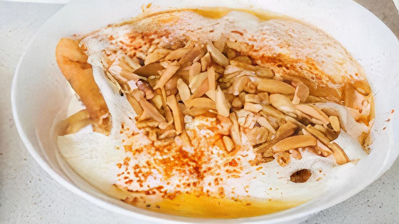 Fatah with Bsamne and Pine Nuts