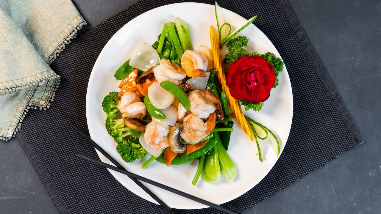 King Prawns with Garlic Sauce