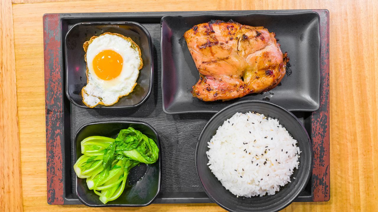 Grilled Chicken Chop Rice Set