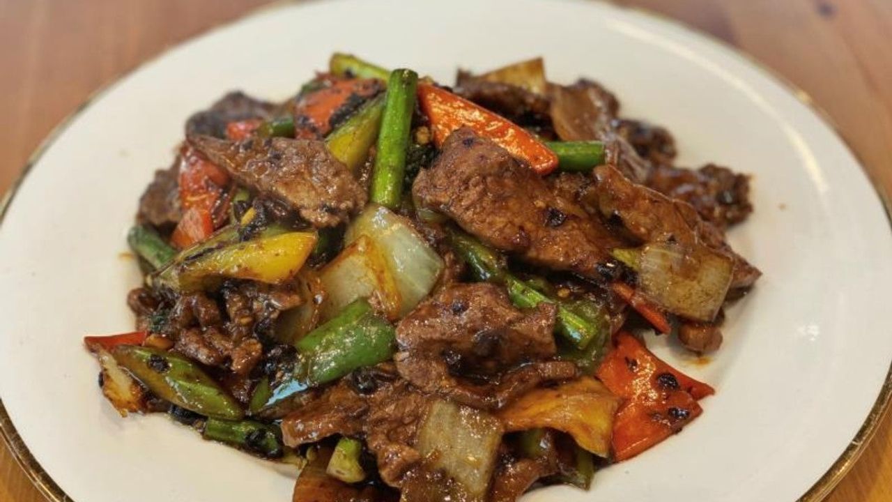Sauteed Beef and Vegies with Black Bean Sauce